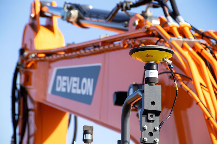 New Leica MC1 3D Machine Guidance System for Develon DX225LC-7X Excavator